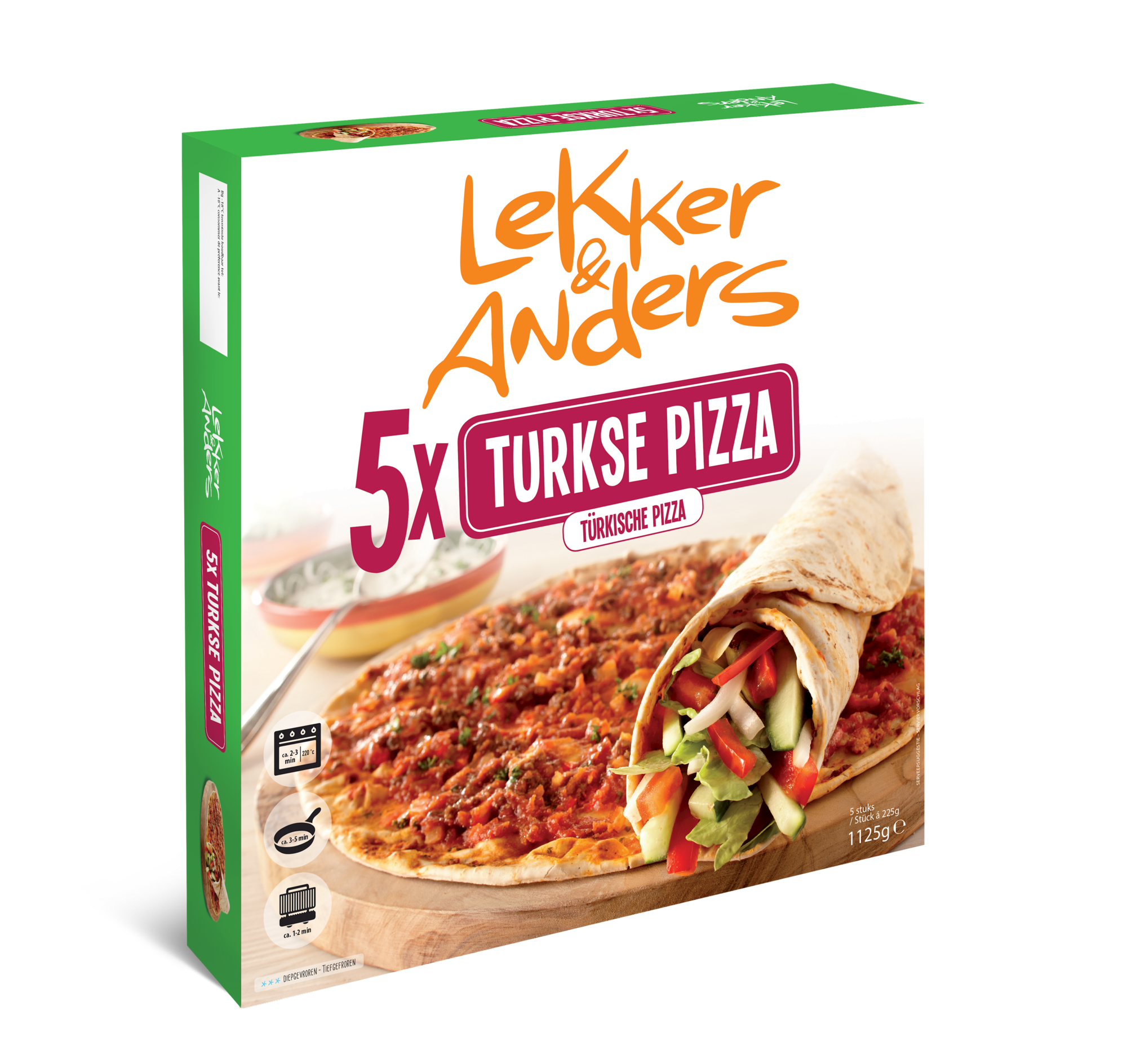71943 Turkse pizza 5x225 gr