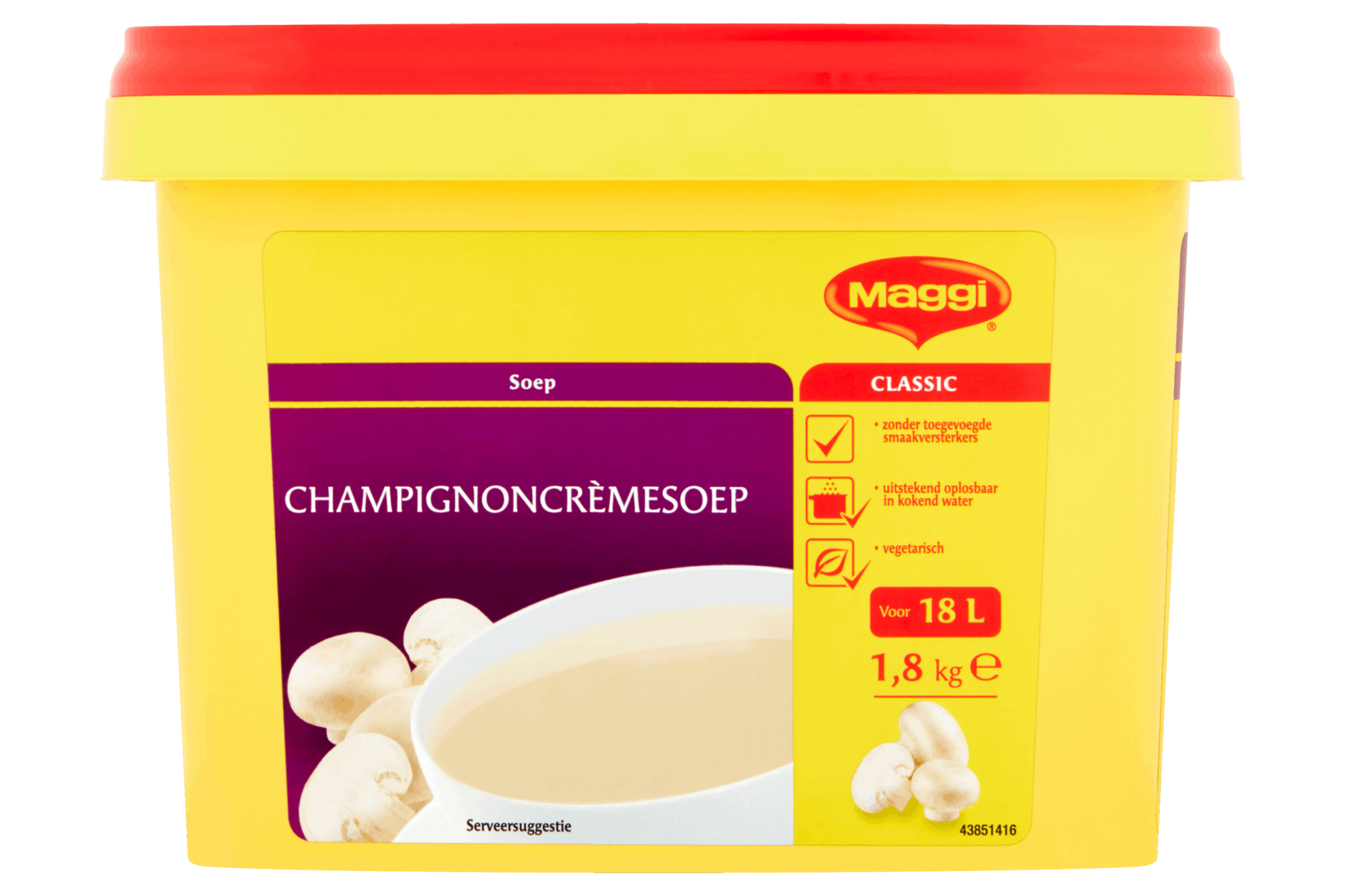 72138 Champignon-cremesoep 1,8 kg