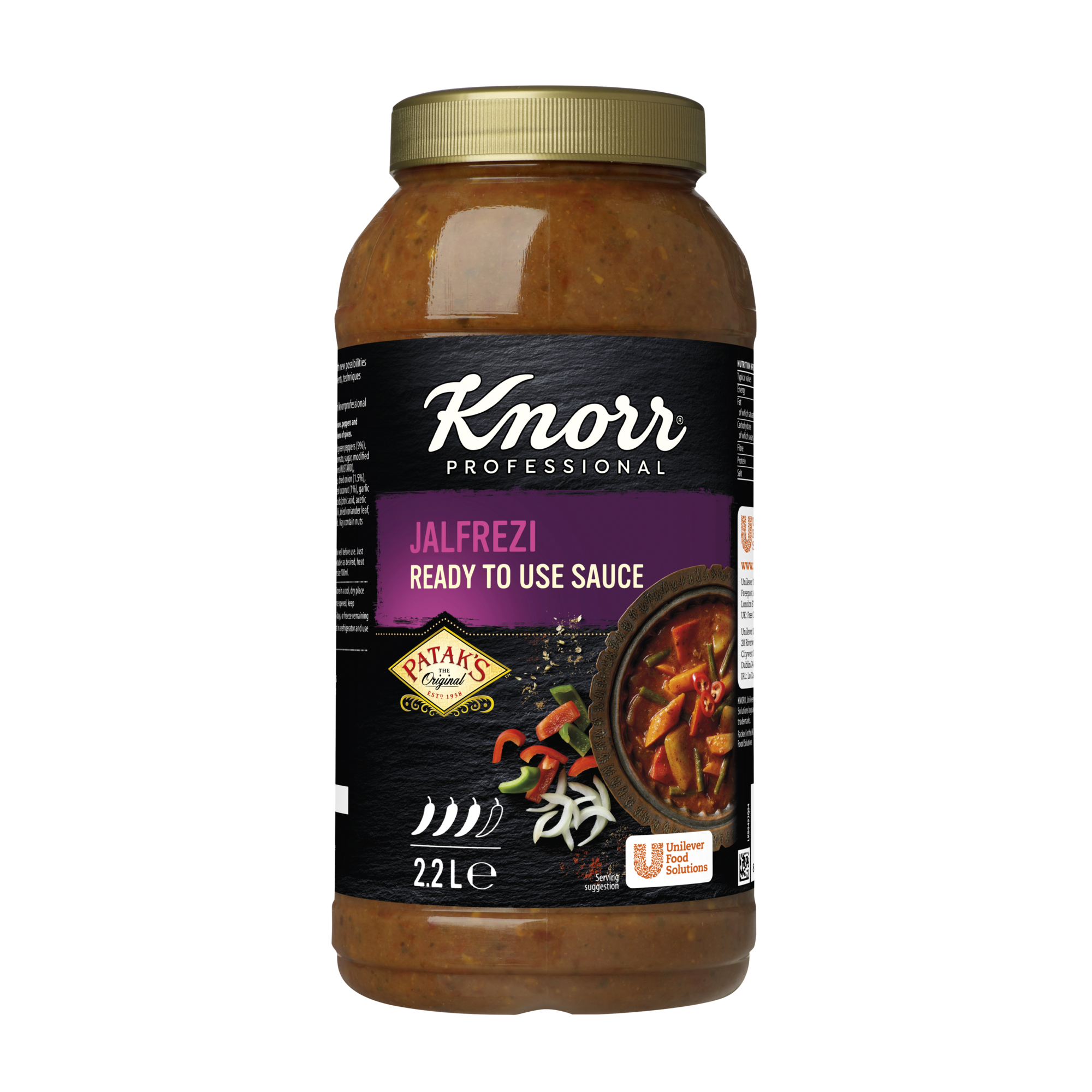 72488 Knorr patak's jalfrezi curry saus 2,2 liter