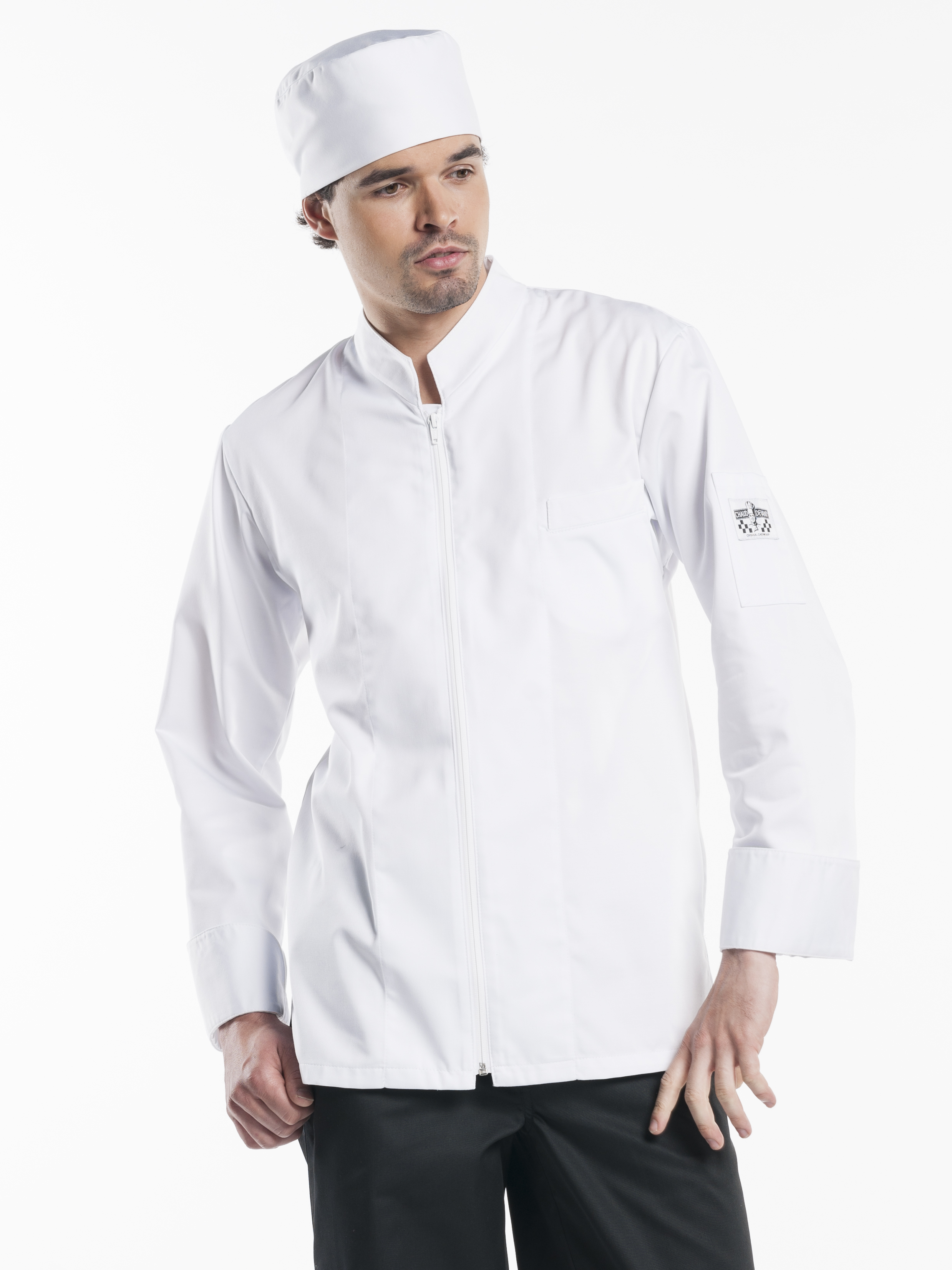 72549 Chef jacket monza white maat l