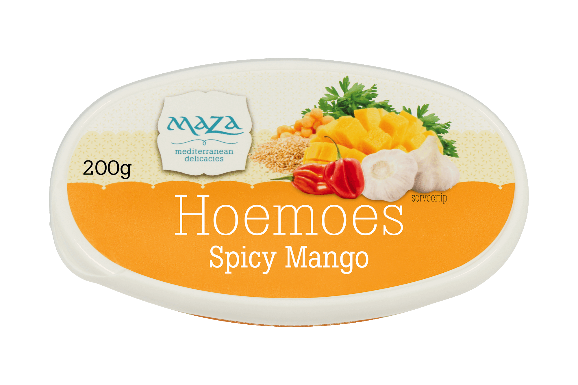 72761 Hoemoes spicy mango 1x200 gr