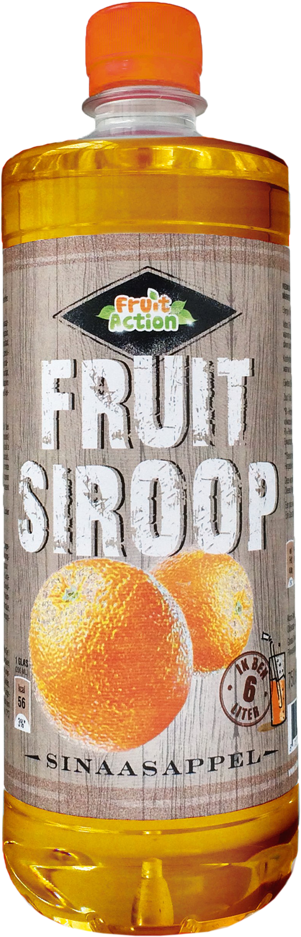 72837 Fruitsiroop sinaasappel 6x750 ml