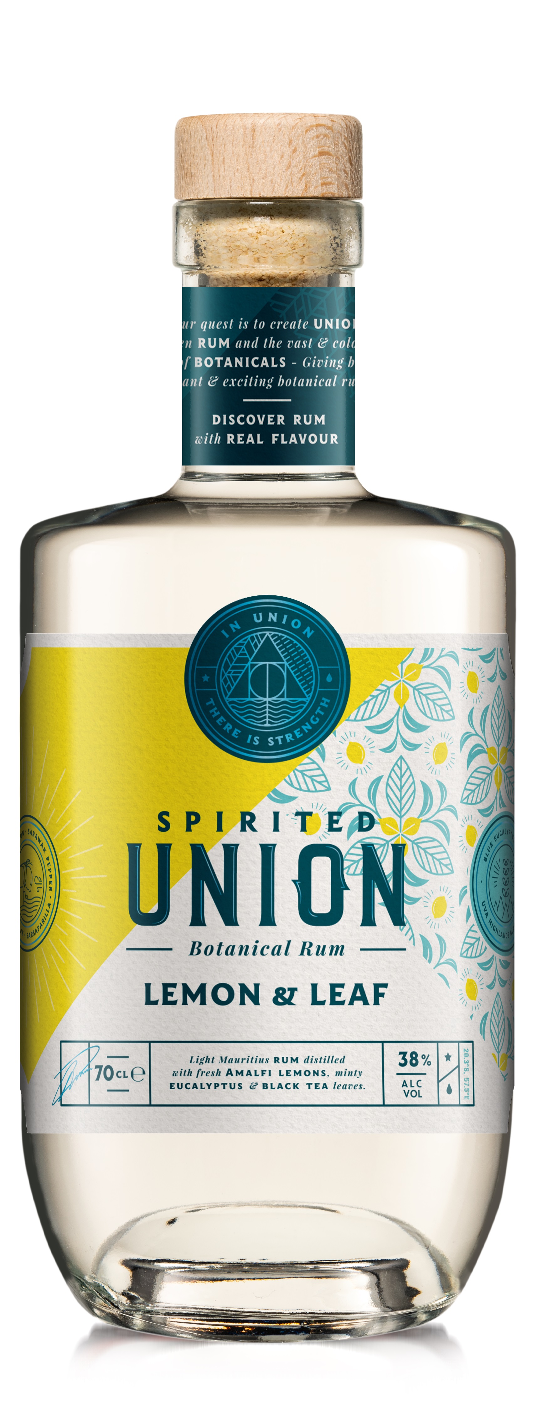 73058 Spirited union rum lemon & leaf 0,7 liter