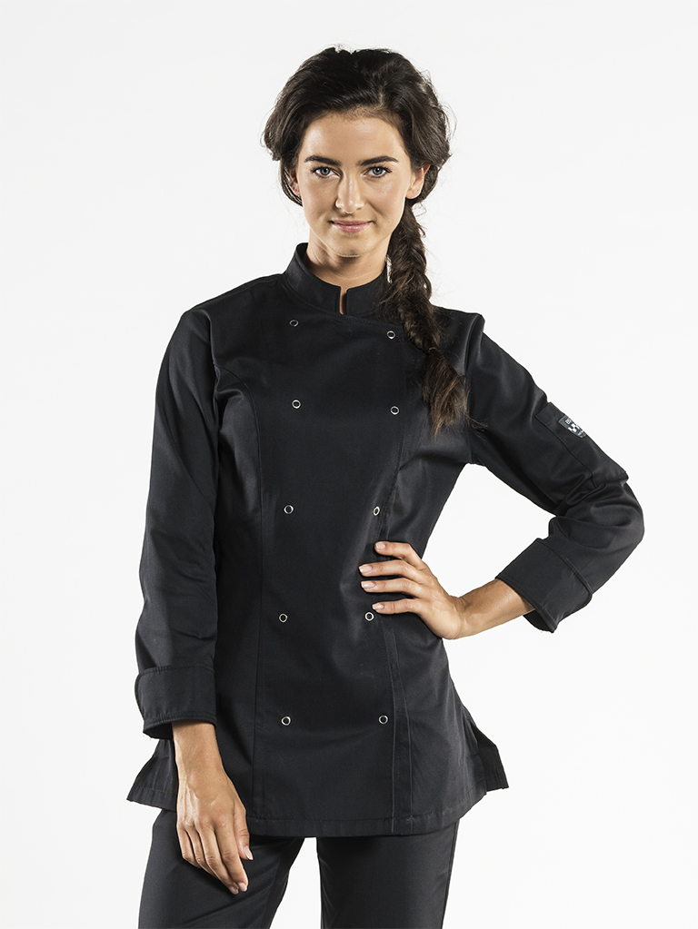 73091 Chef jacket lady poco black maat l