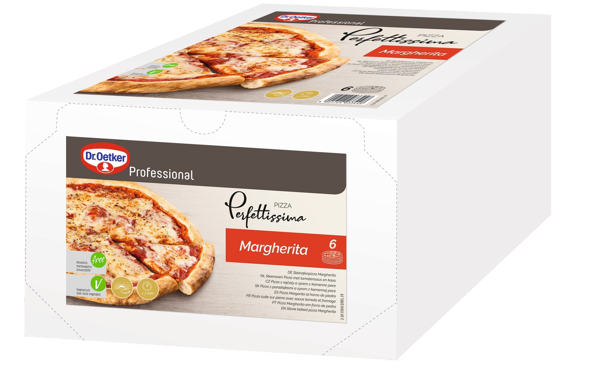 73524 Pizza perfettissima margheritra 6x 365 gr