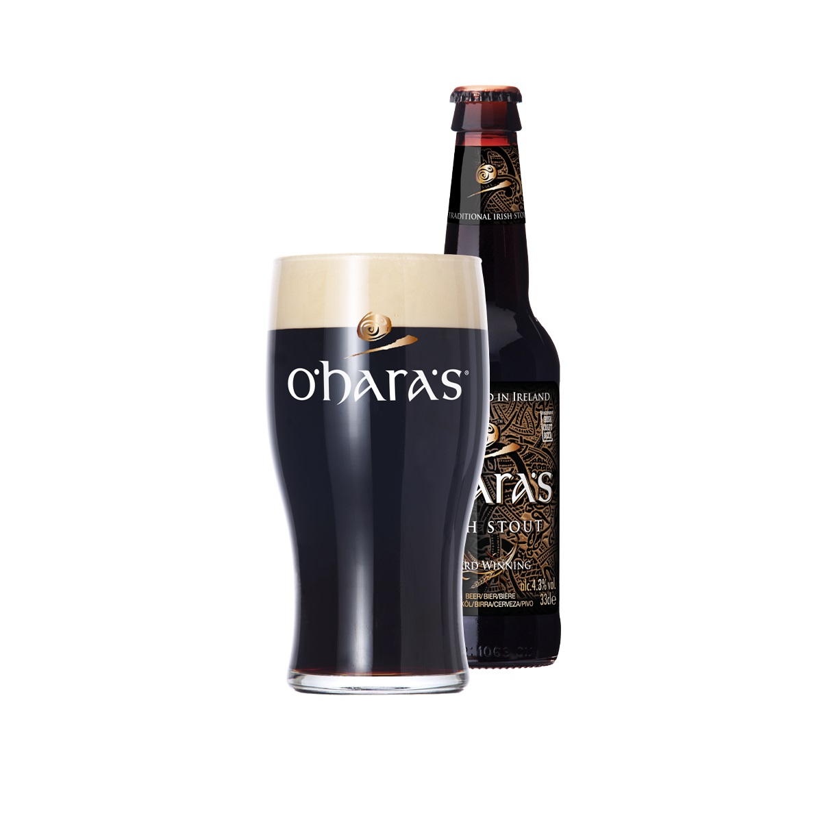 73599 O'hara's Irish stout bier fles 24x33 cl