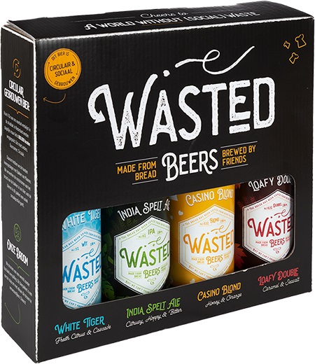 74581 Wasted beers giftbox 6x4x33cl
