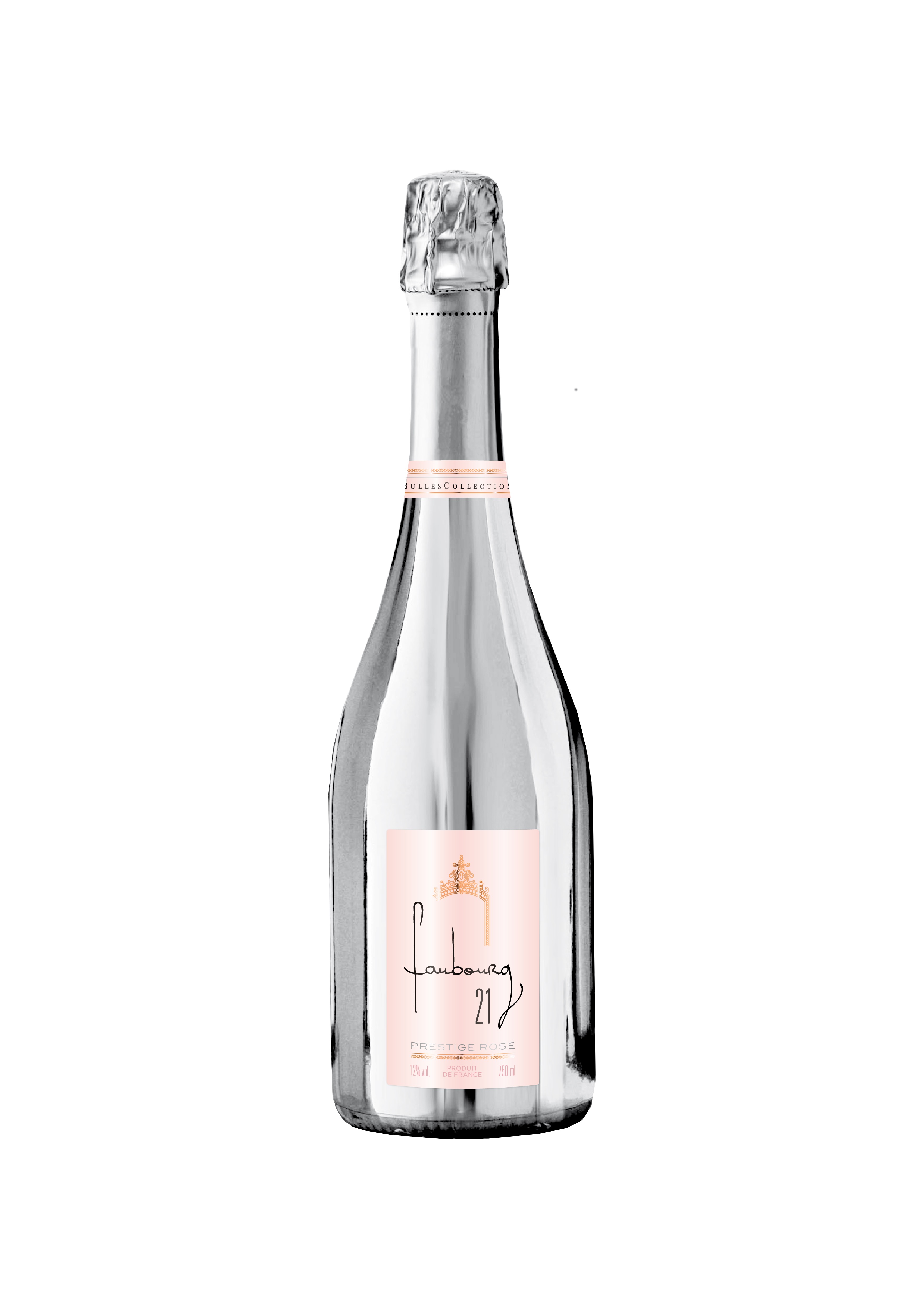 75173 Bulles collection Faubourg Silver Prestige Rose 0,75 liter