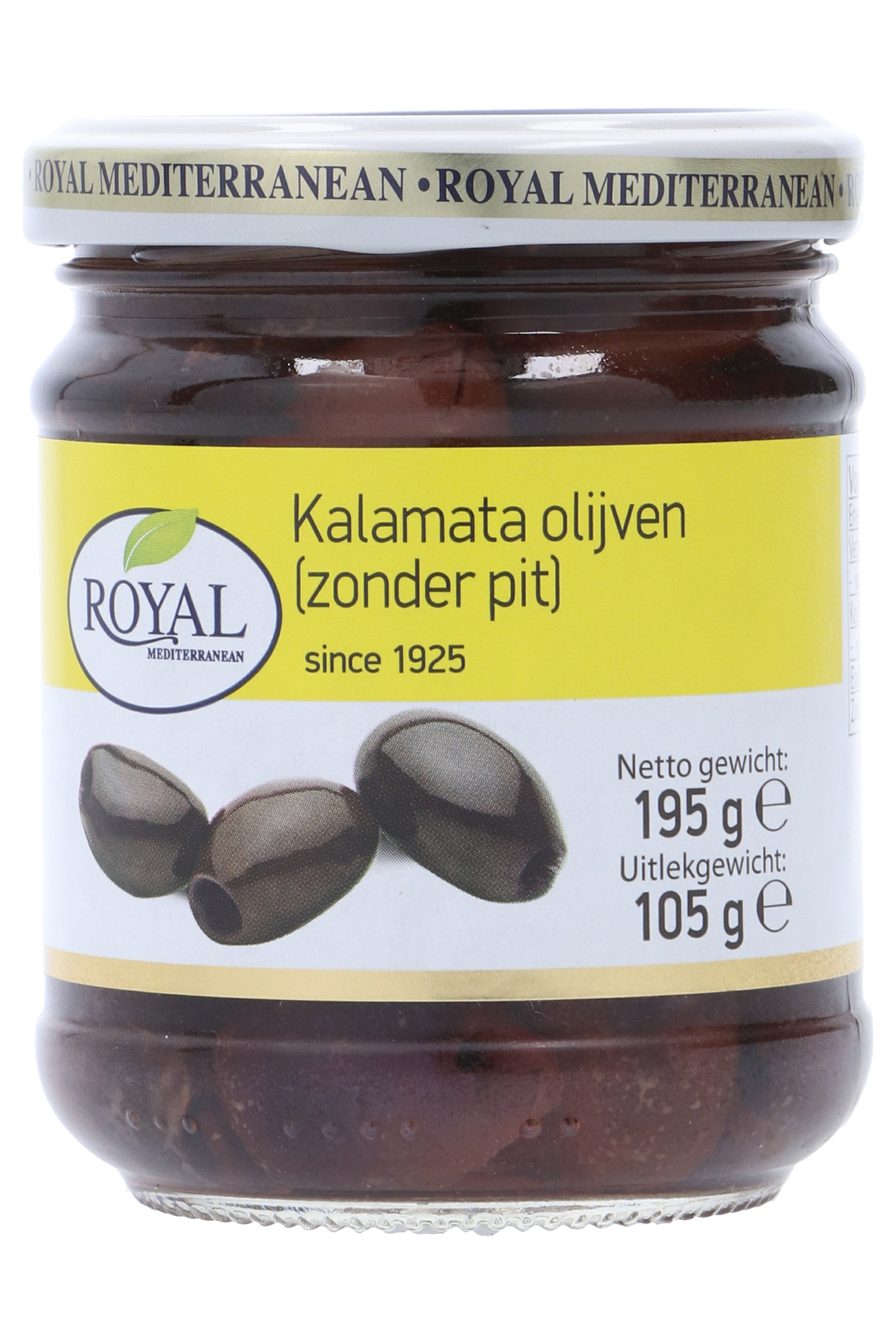75658 Kalamata zwarte olijven zonder pit 6x212 ml