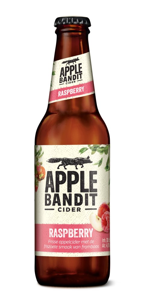 75907 Apple bandit raspberry flesjes 24x30cl