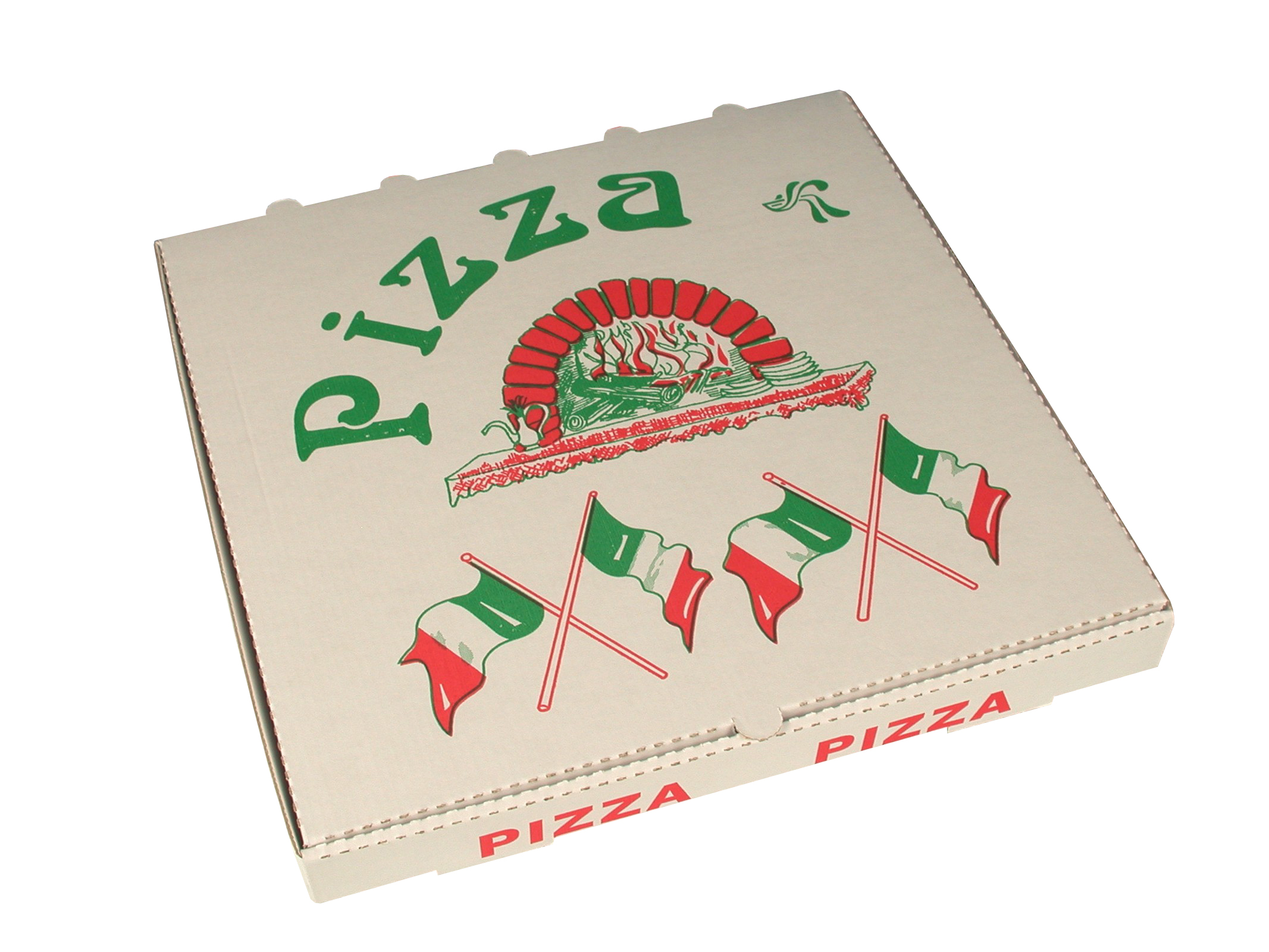 76133 Pizza doos Italian flag 33x33x4cm 1x50st