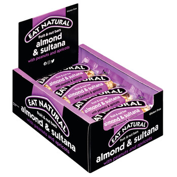 76183 Eat natural sultanas / almond 12x50gr