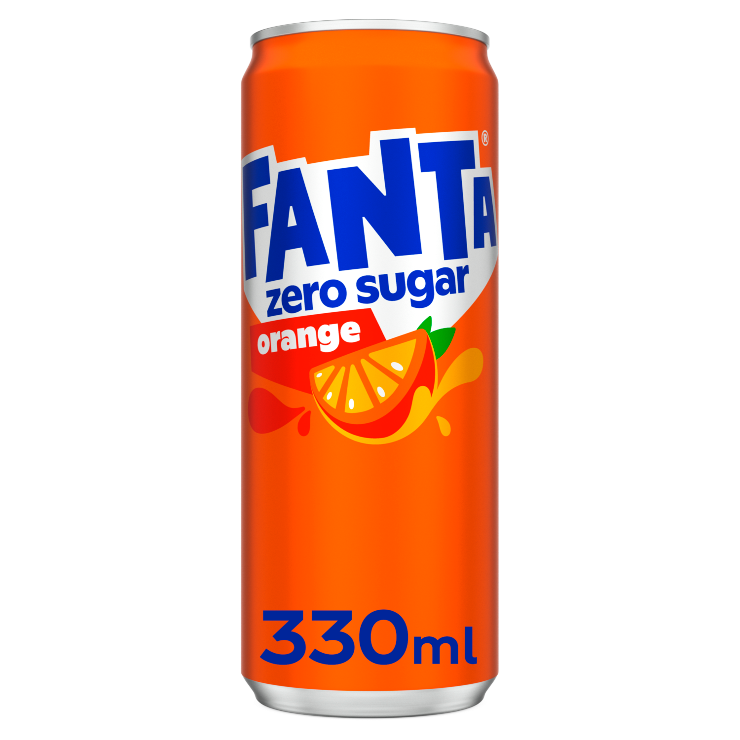 77414 Fanta orange no sugar sleek blik 24x33cl
