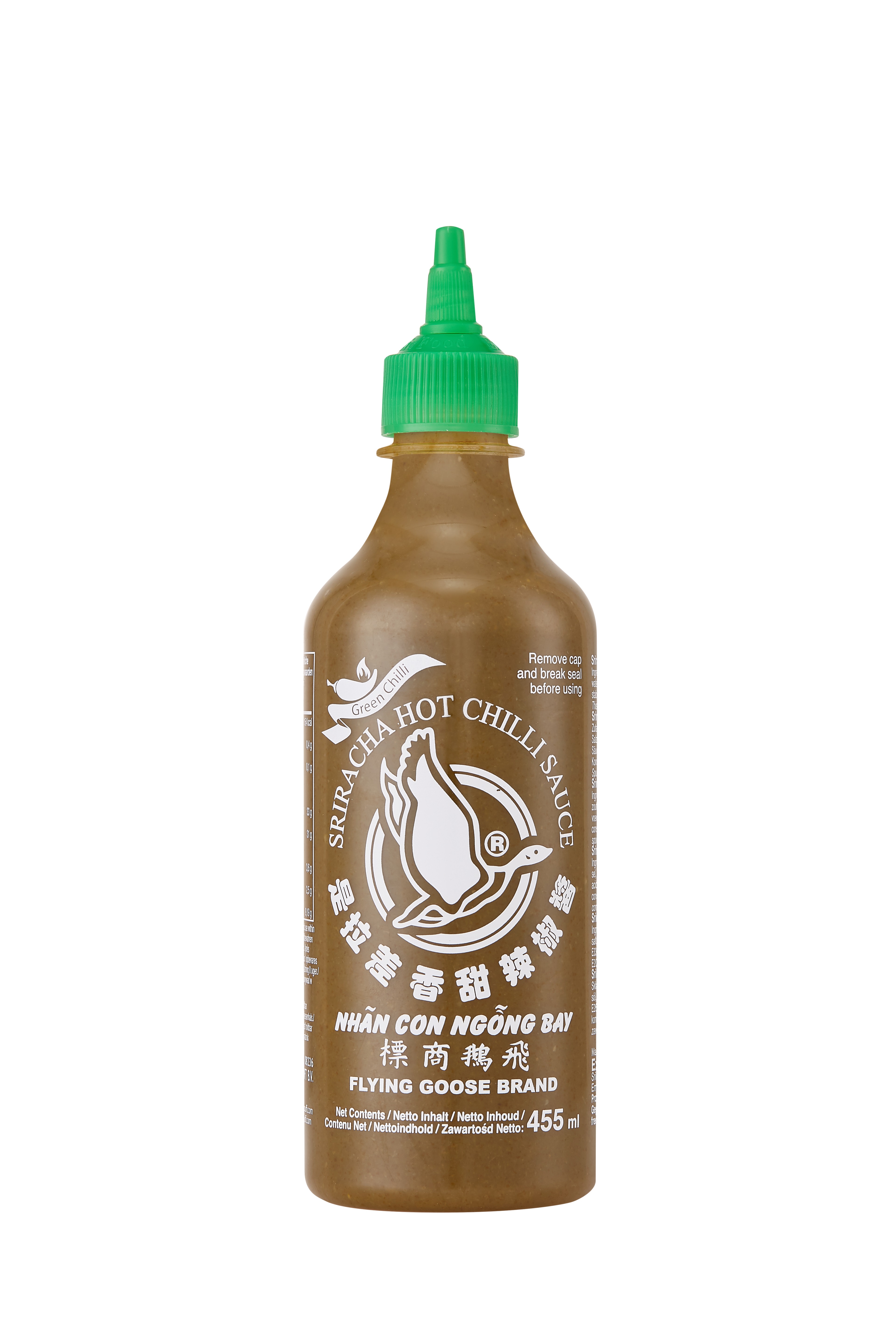 78075 Sriracha chili saus groen 455ml