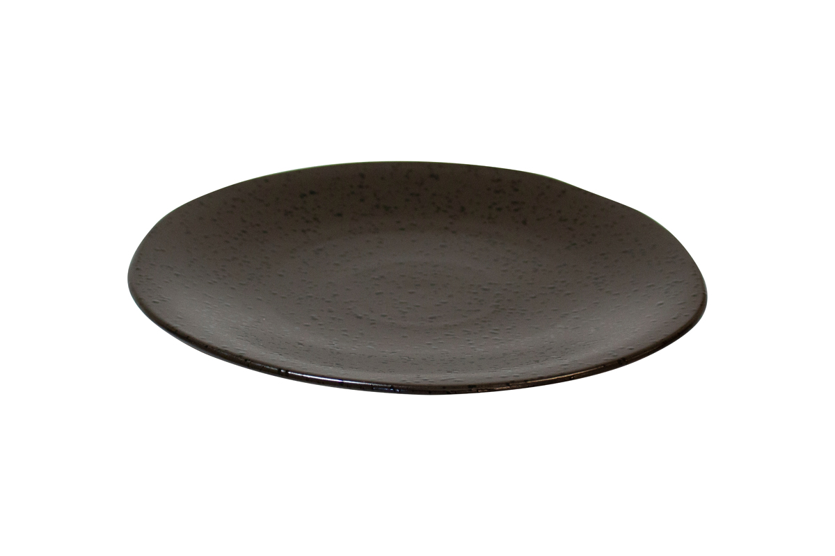 78219 Q-Authentic black speckle bord 31,5 cm 6 stuks