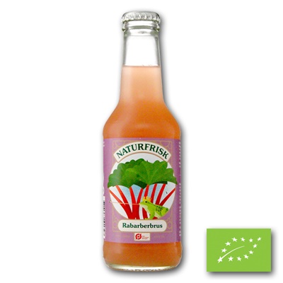 78282 Naturfrisk rhubarb biologisch flesjes 12 x 250 ml