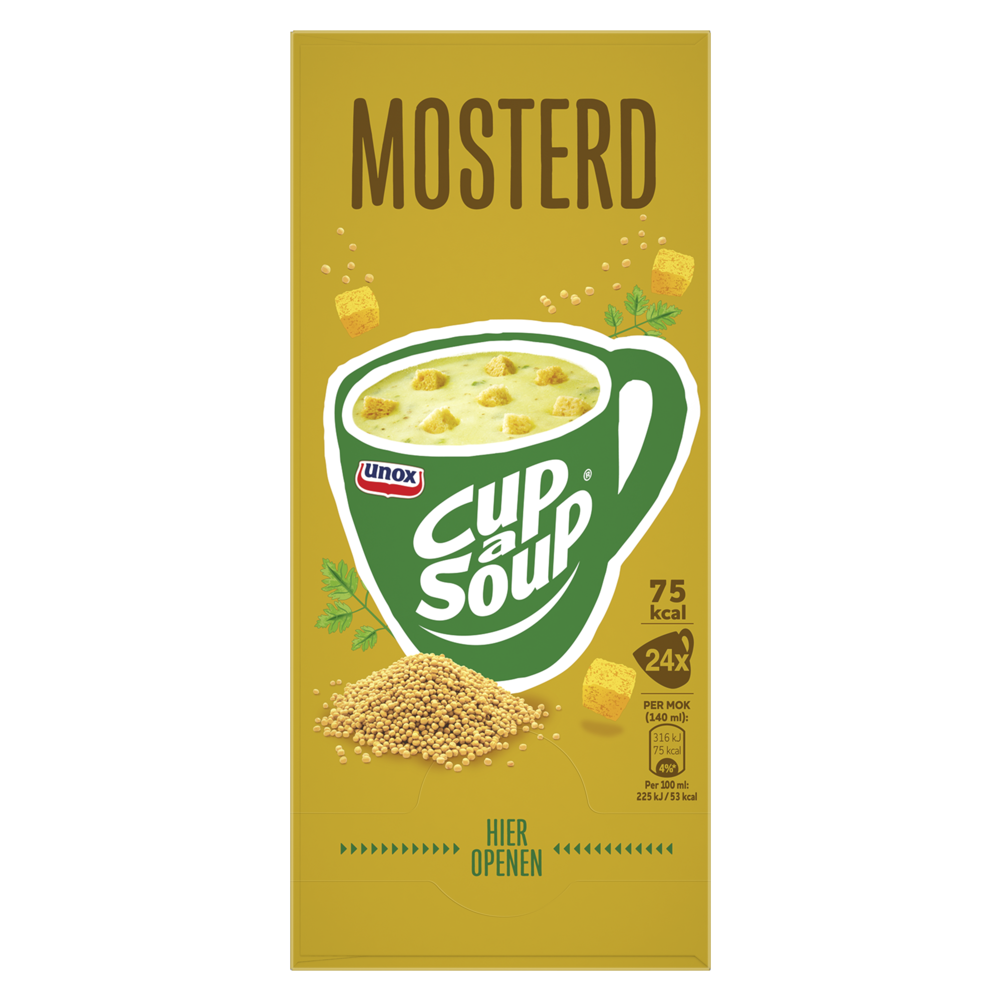 78709 Cup-A-Soup mosterd 96 x 140 ml tray a 4 doos