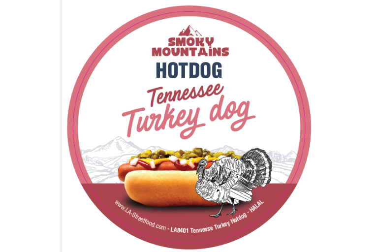 78840 Tennesee turkey hot dog 50x100 gram