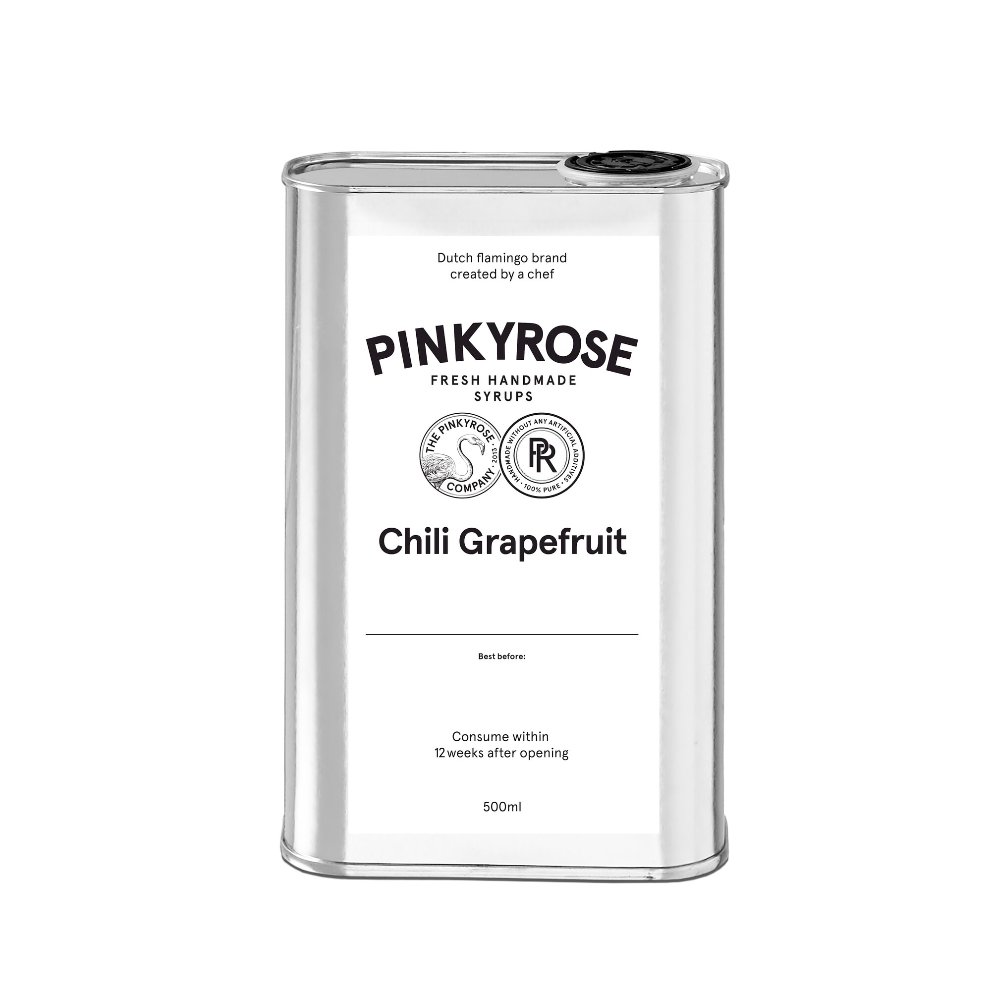 79152 Pinkyrose chili grapefruit siroop blik 6x500 ml