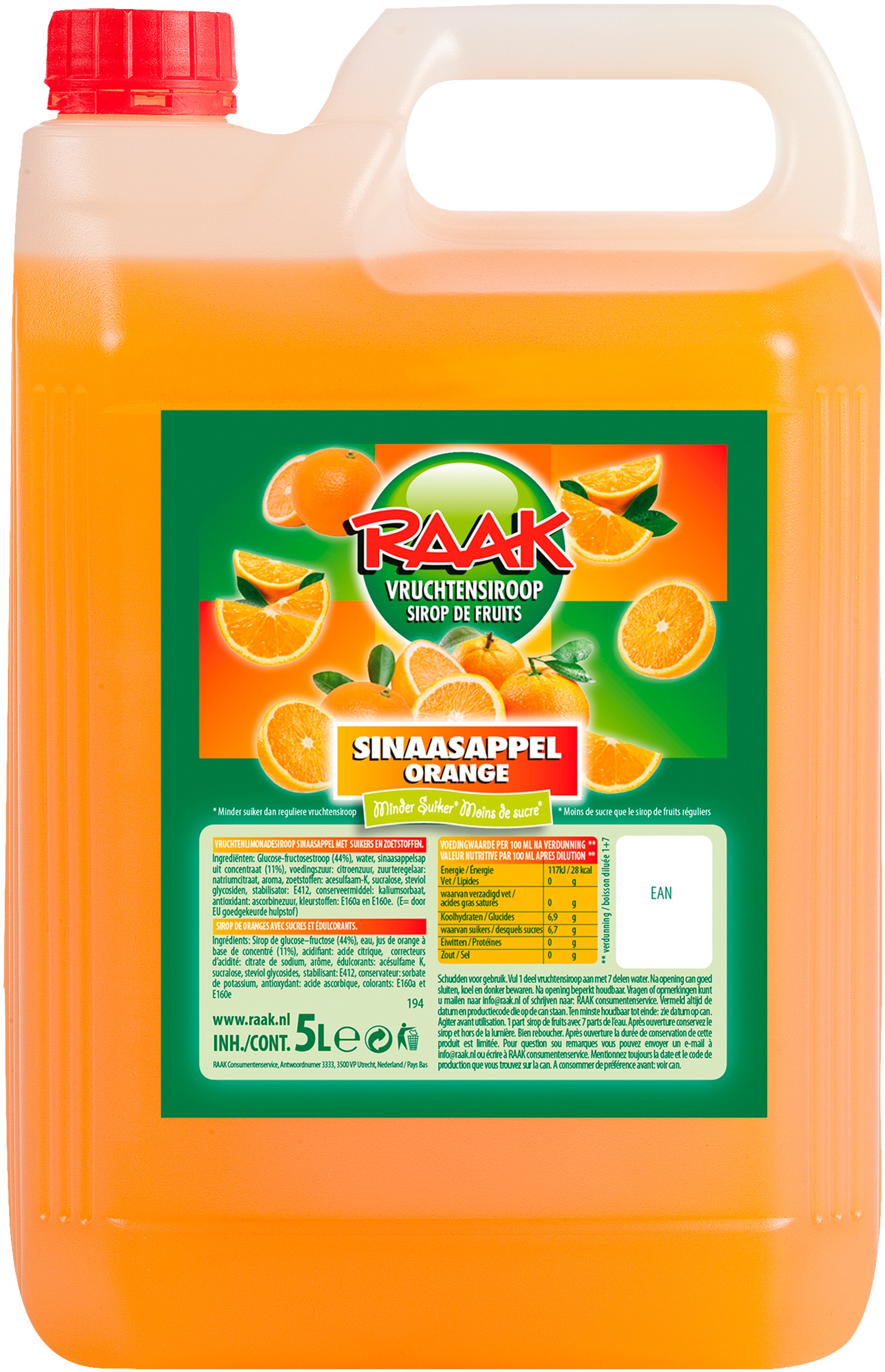 995 Limonade siroop sinaasappel 1x5 ltr